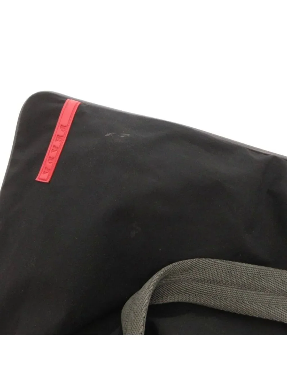 Prada Sport Tote Bag Handle Logo Polyester Black